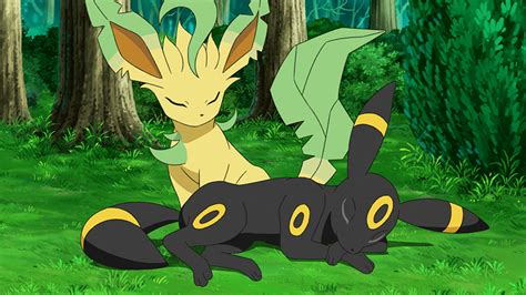 leafeon and umbreon.